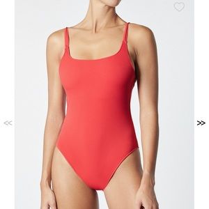 NWT - It’s Now cool red contour one piece